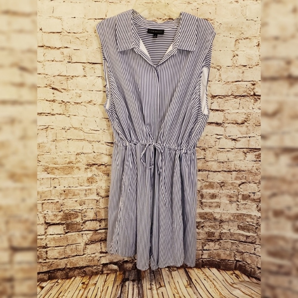 Lane Bryant Striped Sleeveless Dress